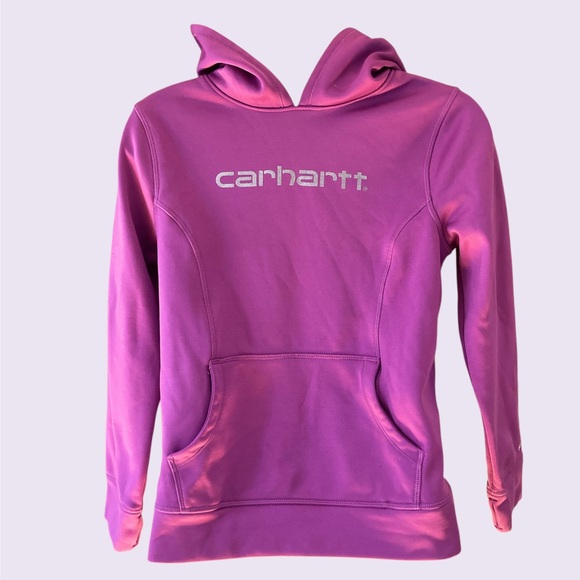 Carhartt Force Hoodie Magenta Size:Girls Large (12) EUC - Picture 1 of 8